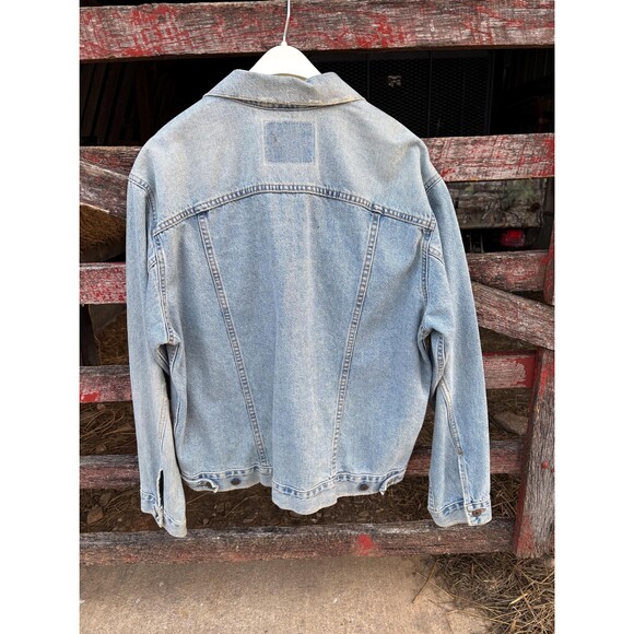 VTG Levi's 70507-0311 Men's Trucker Denim Jacket Size Large Distressed & Faded - Picture 6 of 10